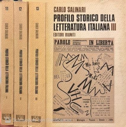 Profilo storico della letteratura italiana. tre volumi. | Immagine principale
