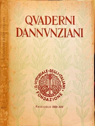 Quaderni Dannunziani XXIV-XXV.