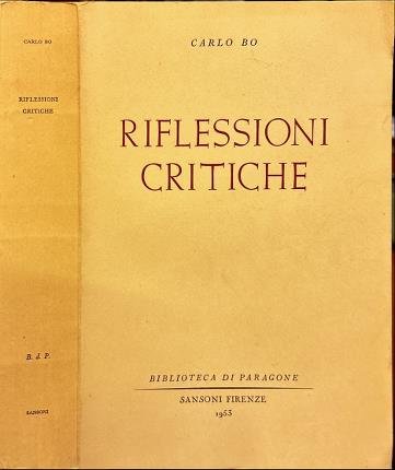 Riflessioni critiche.