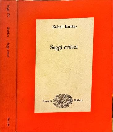Saggi critici. Barthes.