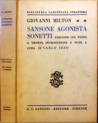Sansone agonista, Sonetti.