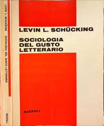 Sociologia del gusto letterario.