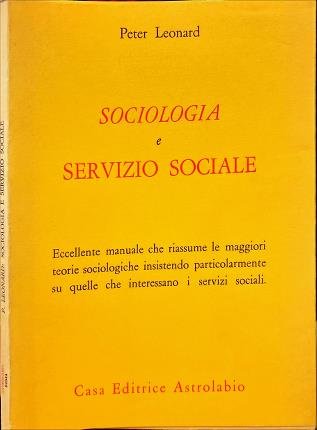 Sociologia e servizio sociale.