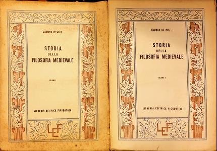 Storia della filosofia medievale. Due volumi.