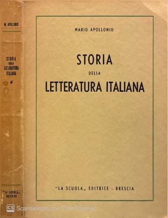 Storia della letteratura italiana. | Immagine principale