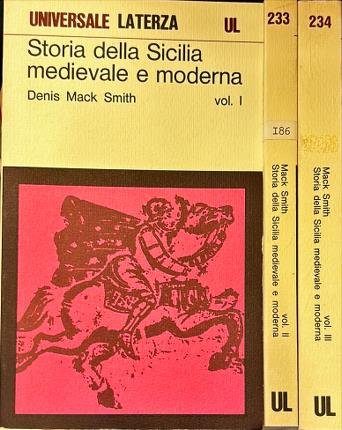 Storia della Sicilia medievale e moderna. Tre volumi.