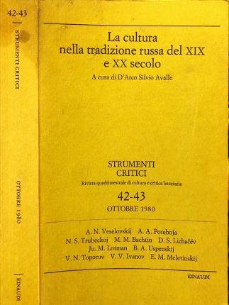 Strumenti critici 42-43. Ottobre 1980. Rivista quadrimestrale di cultura e …