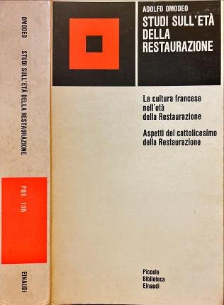 Studi sull'età della restaurazione. | Immagine principale