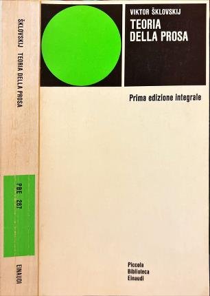 Teoria della prosa.