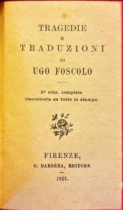 Tragedie e traduzioni.