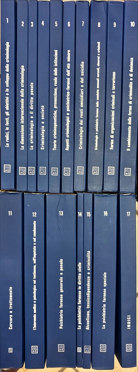 Trattato di criminologia, medicina criminologica e psichiatria forense. 17 volumi. … | Immagine principale