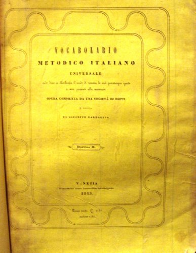 Vocabolario metodico italiano universale.