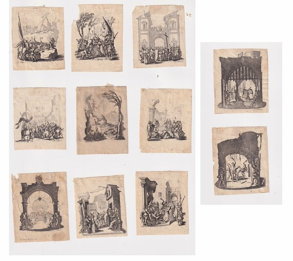 da Jacques Callot (1592-1635) - Serie di 11 su 12 …