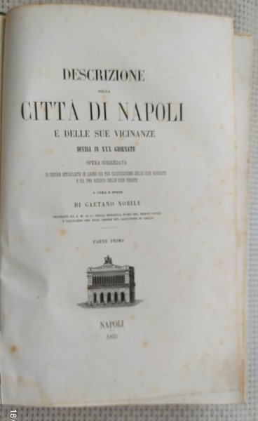 Nobile Gaetano. Descrizione della Città di Napoli e delle sue …