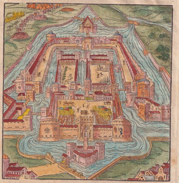 Cosmographia Universalis Mappa a colori di Milano