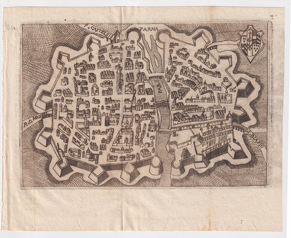 Mappa di Parma, Scoto, 1659