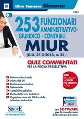 253 FUNZIONARI AMMINISTRATIVO-GIURIDICO-CONTABILI MIUR (G.U. 27-3-2018, N. 25). QUIZ COMMENTATI …