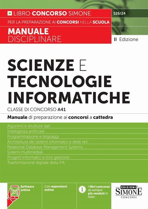 526/24 SCIENZE E TECNOLOGIE INFORMATICHE - CLASSE DI CONCORSO A41 …