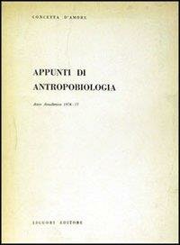 APPUNTI DI ANTROPOBIOLOGIA