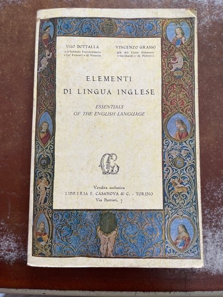 ELEMENTI DI LINGUA INGLESE