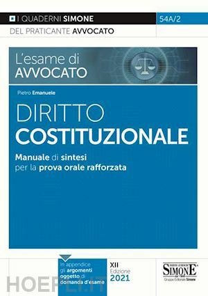 L' ESAME DI AVVOCATO DIRITTO COSTITUZIONALE. MANUALE DI SINTESI PER …