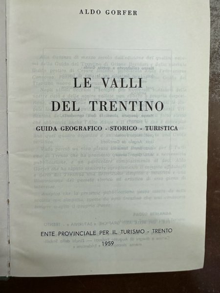 LE VALLI DEL TRENTINO