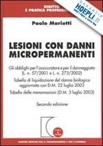 LESIONI CON DANNI MICROPERMANENTI
