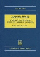 OPINIO IURIS. Il diritto è un'opinione: chi ne ha i mezzi ce la impone. Lezioni di filosofia del diritto