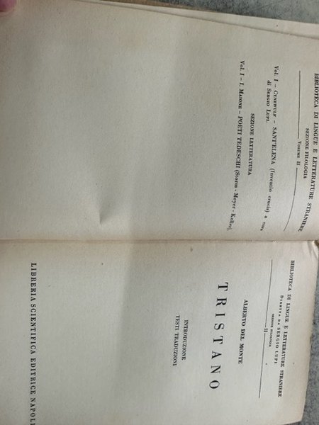 TRISTANO INTRODUZIONE TESTI E TRADUZIONI | Immagine Gallery 2