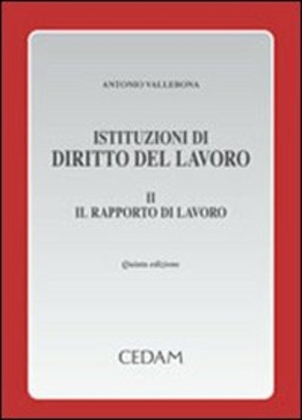 ISTITUZIONI DI DIRITTO DEL LAVORO. VOLUME 2