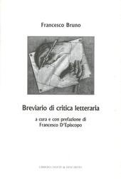 BREVIARIO DI CRITICA LETTERARIA