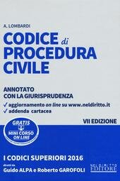 CODICE DI PROCEDURA CIVILE ANNOTATO CON LA GIURISPRUDENZA VII EDIZIONE