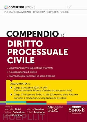 COMPENDIO DI DIRITTO PROCESSUALE CIVILE