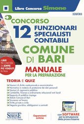 CONCORSO 12 FUNZIONARI SPECIALISTI CONTABILI COMUNE DI BARI. MANUALE PER …