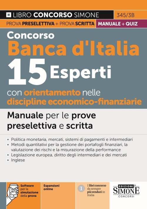 CONCORSO BANCA D'ITALIA - 15 ESPERTI CON ORIENTAMENTO NELLE DISCIPLINE … | Immagine Gallery 5