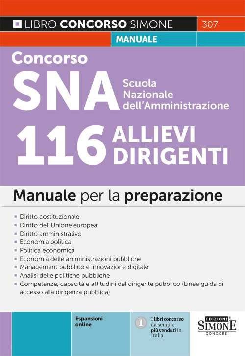 CONCORSO SNA SCUOLA NAZIONALE DELL'AMMINISTRAZIONE - 116 ALLIEVI DIRIGENTI MANUALE … | Immagine principale