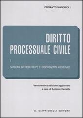 DIRITTO PROCESSUALE CIVILE VOL. 1 ED. 2011 NOZIONI INTRODUTTIVE E …