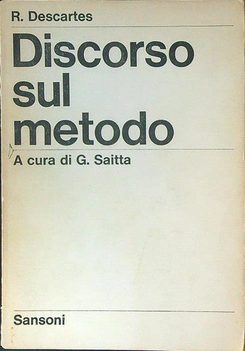 DISCORSO SUL METODO