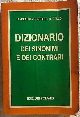DIZIONARIO DEI SINONIMI E CONTRARI