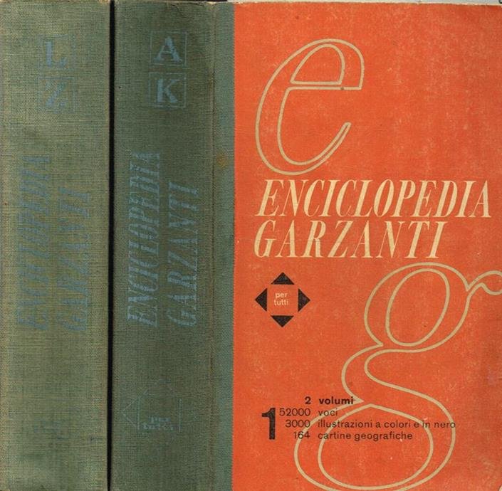 ENCICLOPEDIA GARZANTI 2VOLL. I-A-K. II-L-Z