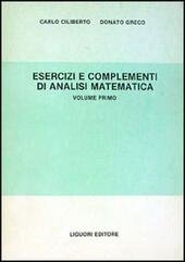 ESERCIZI E COMPLEMENTI DI ANALISI MATEMATICA VOL. 1