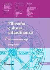 FILOSOFIA CULTURA CITTADINANZA. DALL'UMANESIMO A HEGEL + ESPANSIONE WEB