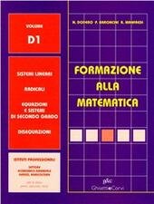 FORMAZIONE ALLA MATEMATICA - VOL. D1 X IPSAR
