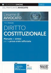 L' ESAME DI AVVOCATO DIRITTO COSTITUZIONALE. MANUALE DI SINTESI PER …