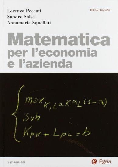 MATEMATICA PER L'ECONOMIA E L'AZIENDA