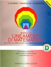 MODULI DI LINEAMENTI DI MATEMATICA - MODULO D X BIENNIO