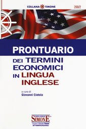PRONTUARIO DEI TERMINI ECONOMICI IN LINGUA INGLESE