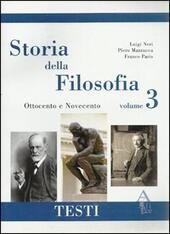 STORIA DELLA FILOSOFIA - VOL. 3 - TESTI