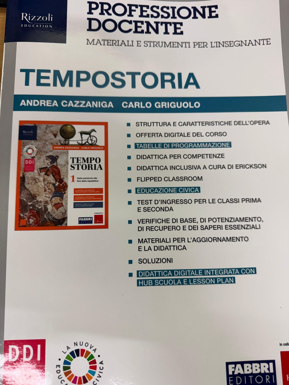 TEMPOSTORIA MATERIALI E STRUMENTI PER L'INSEGNANTE | Immagine principale