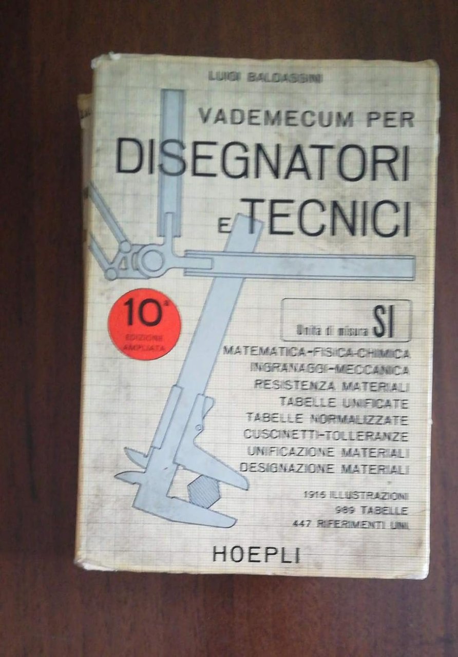 VADEMECUM PER DISEGNATORI E TECNICI 10° EDIZIONE | Immagine principale